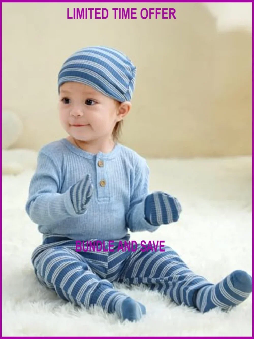 Newborn Cotton Hats Mittens Socks Set 0-6 Months Soft Unisex Essentials